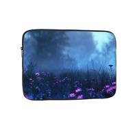 Wildflowers In The Night Field Patterned Laptop Sleeve Bag, 15 Inch Shockproof Laptop Sleeve, Slim Laptop Bag,...