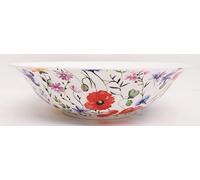 Wildflowers Meadow Large Bowl 9.5" 24 cm Fine Bone China Salad Pasta Mixing Serving Multicolour Floral