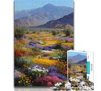 Wildflowers Oil Painting 1000 Piece Jigsaw Puzzles for Adults & Teens,Help The Brain Exercise Addictive Toys to Cultivate Patience Suitable for Couples (75x50cm)