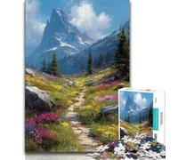Wildflowers Oil Painting 1000 Pieces Jigsaw Puzzle for Adults& Teens,Challenging Family Activity Games DIY Toy for Home Wall Decor Gifts (50x75cm)