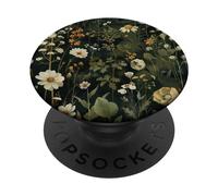 Wildflowers Pattern Green Floral Nature Garden Graphic PopSockets Swappable PopGrip
