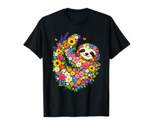 Wildflowers Sloth Flower Gardening Floral T-Shirt
