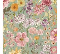 Wildflowers Wallpaper Sage Grandeco A61601