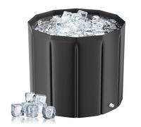 WildFun Ice Bath Tub Outdoor for Athletes, 319L Cold Plunge Tub for Recovery, Foldable Cold Plunge Tank Portable Ice Bath Freestanding Cold Water Therapy Plunge Pool Adults