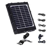 WILDGAMEPLUS Rechargeable Solar Panel,14W 8000mAh 12V/1.2A 9V/1.6A 6V/2.4A IP66 Waterproof Charger with Cables for All 3G/4G Trail Hunting Game Camera and 12V LED Light WG-8000