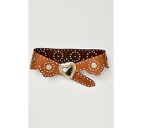 Wildheart Studded Belt at Free People in Cognac, Size: M/L - female