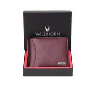 WildHorn India RFID Protected Leather Men's Wallet, MAROON, Classic