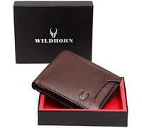 WildHorn Leather Hand-Crafted Wallet for Men, Brown-WH1253, 10 cm, Classic