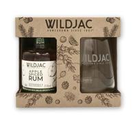 Wildjac Apple Spiced Rum and glass Gift Set 20cl 37.5% abv