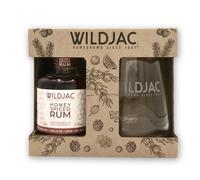 Wildjac Honey Spiced Rum and glass Gift Set 20cl 37.5% abv