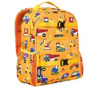 Wildkin Kids Backpack for Boys & Girls, ECO rPET Recycled Lightweight Bookbag with Padded Straps, Under Construction, 15 Inch/12L, Modern
