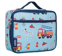 Wildkin Kids Insulated Lunch Box - Durable and Reusable for School & Travel - Firefighters