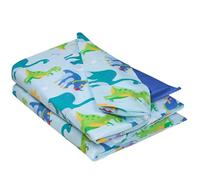 Wildkin Kids Nap Mat Cover - Soft, Sewn-in Flap, Durable & Fits 1.5" Vinyl Sleep Mats - Dinosaur Land