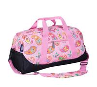 Wildkin Kids Overnighter Duffel Bags for Boys & Girls, Perfect for Early Elementary Sleepovers, Sports Practice, or Overnight Travel, Paisley, 18 x 9 Inches, Polyester, Nylon Cover