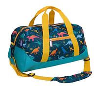 Wildkin Kids Overnighter Duffel Bag for Boys and Girls, Carry-On Size and Perfect for After-School Practice or Weekend Overnight Travel, Measures 18x9x9 Inches, BPA-free,Olive Kids(Jurassic Dinosaurs)