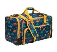 Wildkin Kids Weekender Duffel Bag - Carry-On Size for School, Travel, & Sleepovers, Jurassic Dinosaurs, One Size, Weekender