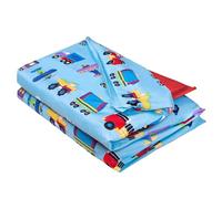 Wildkin Microfiber Nap Mat Cover for Boys & Girls, Sewn-in Flap Design Rest Mat Cover, Perfect for Preschool and Daycare (Trains, Planes & Trucks)
