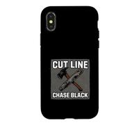Wildland Firefighter Hotshot Cut Line Chase Black Case for iPhone X/XS