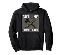 Wildland Firefighter Hotshot Cut Line Chase Black Pullover Hoodie