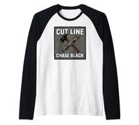 Wildland Firefighter Hotshot Cut Line Chase Black Raglan Baseball Tee