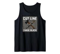 Wildland Firefighter Hotshot Cut Line Chase Black Tank Top