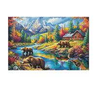 Wildlife 1000 Piece Complete Jigsaw Puzzle Set Teens Beginners Mind Relaxation Puzzle Fans Group Play Anniversary Fathers Gift Thick Cardboard 1000 PCS