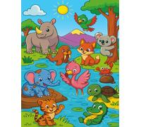 Wildlife Adventures Deluxe Edition: A Kids Coloring & Activity Adventure