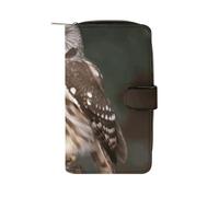 Wildlife Animal Owl Wallet Multifunctional Wallets for Men Compact Wallet Purse Passport Bag