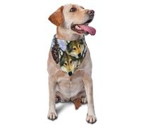 Wildlife Animal WolfDog Bandanas Cat Puppy Scarfs Washable Pet Handkerchief