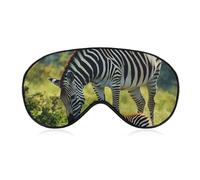 Wildlife Animal Zebra Sleep Mask Lightweight Blindfold Eye Mask with Adjustable Strap for Men Women