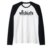 Wildlife Because It Matters Save Our Planet Trees Earth Day Raglan Baseball Tee