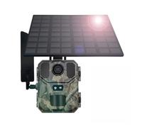 Wildlife Camera 4G Integrated Solar Powered 30MP 4K Night Vision Trail Phone APP 120 Detection Angle Motion Sensors Cam