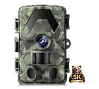 Wildlife Camera, 5K 60MP Trail Cameras with 115ft 150 Wide-Angle, 0.05s Trigger Speed Night Vision Motion Activated Outdoor Garden Camera, No Glow Infrared LEDs, IP66 Waterproof Game Monitor Cameras