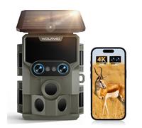 Wildlife Camera, 64MP 4K Dual Lens Solar Trail Camera with 120° Starlight Night…