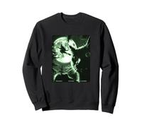 Wildlife Camera Cat Selfie Witch On Broomstick Halloween Sweatshirt