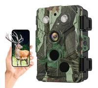 Wildlife Camera Motion Activated 32MP 1080p Video PIR WiFi APP Control IP66 Waterproof Trail for Hunting