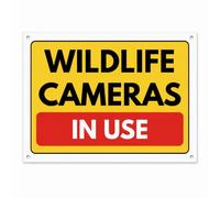 Wildlife Cameras in Use Sign, A4 (210mm x 297mm) - Holes