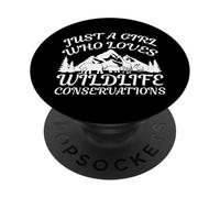Wildlife Conservation Apparel - Conservations Lover Design PopSockets Adhesive PopGrip