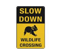 Wildlife Crossing (Koala) Sign 12 X 8 Inches Aluminum Sign - Uv Protected, Waterproof, Weatherproof And Fade Resistant - 4Pre-Drilled Holes