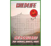 Wildlife Crossword: Puzzles with easy-to-read print about nature, deer, fish and more. | 6x9 inches | 120 pages | 60 puzzles...gift for vacations, ... relaxation. (Wildlife Puzzle books)
