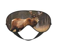 Wildlife Deer Bear Elk Eye Mask, Sleep Mask for Men Women 100% Blackout, No Pressure On Eyes, Soft & Breathable