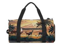 Wildlife Family Gym Bag for Men Women, Waterproof Gym Tote Bags, Large Duffel Bag for Travel Workout