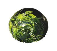 Wildlife Ferret Print Shower Cap, Lined Shower Cap For Women Reusable, Double Layer Waterproof Bath Cap