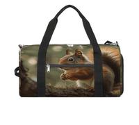 Wildlife Forest Squirrel Gym Bag for Women Men Shoe Compartment Waterproof Travel Bags Sports Duffle Bag for Sports Gyms Yoga