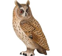 Wildlife Garden - WG4480 DecoBird Long-eared Owl - Handcarved Decorative Wooden Bird - Large European Birds