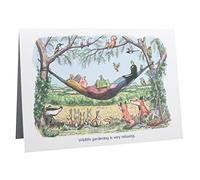 Wildlife Gardening Humour Cartoon A5 Funny Blank Greeting Card by Armand Foster