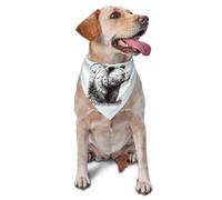 Wildlife Hand Drawn Bear Animal Dog Bandana Pet Scarf Accessories for Small Medium Dogs Cats Photo Prop, Triangle Pet Bandanas Adjustable Puppy Bib Washable Dog Kerchief Puppy Neckerchief