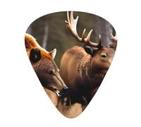 Wildlife Hunting Deer Bear Elk Acoustic Guitar Picks - Premium Guitar Plectrum For Bass And Electric Guitar