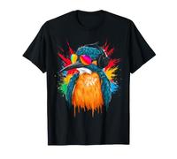 Wildlife Kingfisher Headphone Motif Sunglasses Graphic T-Shirt