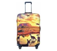 Wildlife of Australia Elastic Travel Luggage Cover Suitcase Protector, Print Suitcase Baggage Cover Anti-Scratch